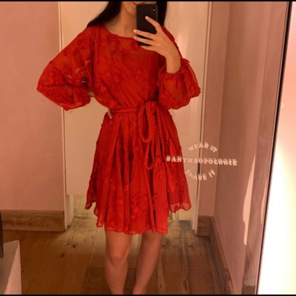 Mare Mare Anthropologie Red Dress Size XS